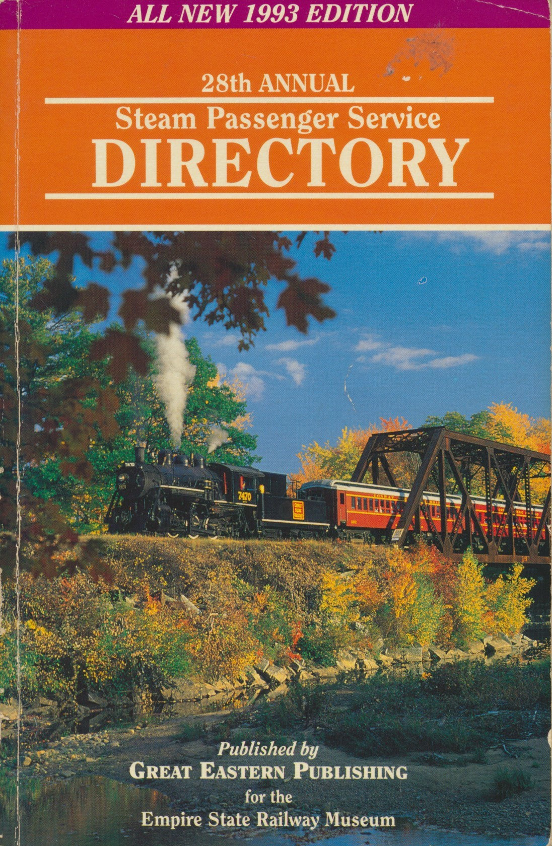 28th Annual Steam Passenger Service Directory