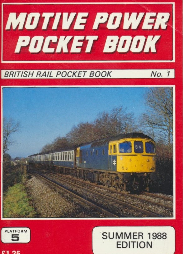 Motive Power Pocket Book - Summer 1988