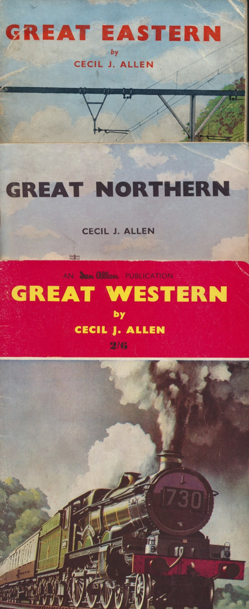 Great Eastern, Great Northern, Great Western (Set of three booklets)