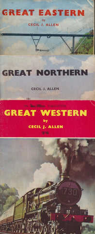 Great Eastern, Great Northern, Great Western (Set of three booklets)