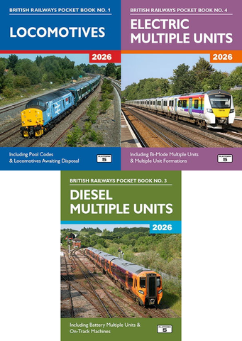 Platform 5 Pocket Books: 2026 Edition - Bundle of three (Loco, DMU & EMU)