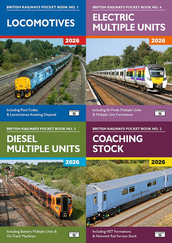 Platform 5 Pocket Books: 2026 Edition - Bundle of four (Loco, Coaches, DMU & EMU)
