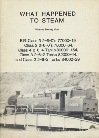 What Happened to Steam: Volume 21 - Standard Class 2 & 3 2-6-0s and Standard Tanks