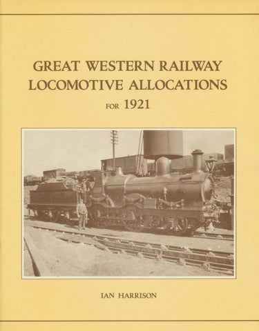 Great Western Railway Locomotive Allocations for 1921