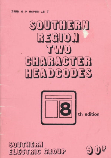 Southern Region Two Character Headcodes