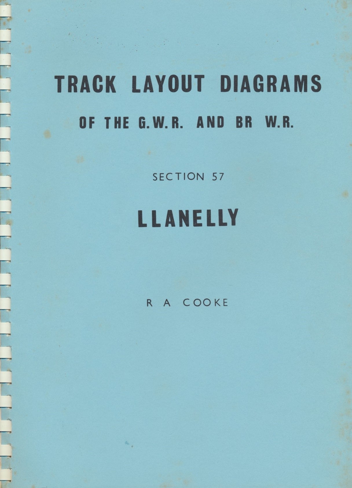 Track Layout Diagrams of the GWR and BR (WR) - Section 57