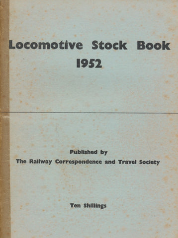 Locomotive Stock Book 1952